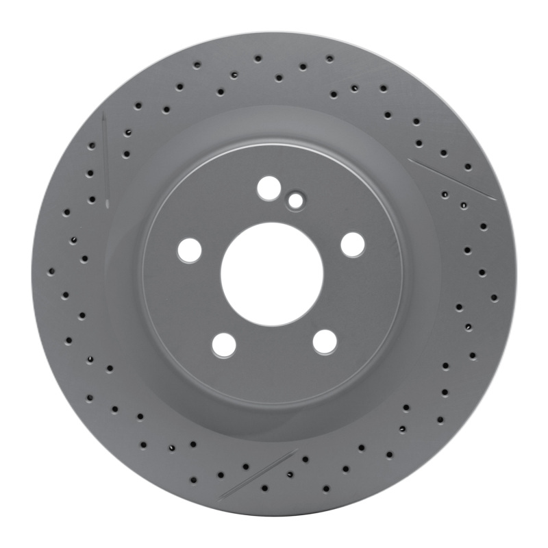 Mercedes-Benz C63 AMG Brake Rotor (1) - Rear - R1 Concepts - Drilled & Slotted GeoSPEC Coated - `08-`15 Mercedes-Benz C63 AMG Brake Rotor (1) - Rear - R1 Concepts - Drilled & Slotted GeoSPEC Coated - `08-`15